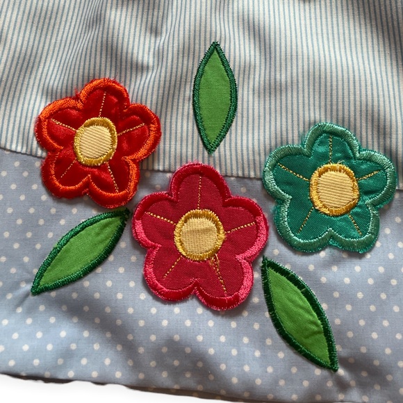 Vintage Toddler Girl Stripe Polka Dot Floral Dress Sikaffy Size 3T - Picture 2 of 7